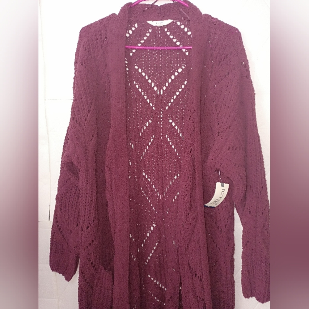 Terra & Sky Chenille Knit Sweater